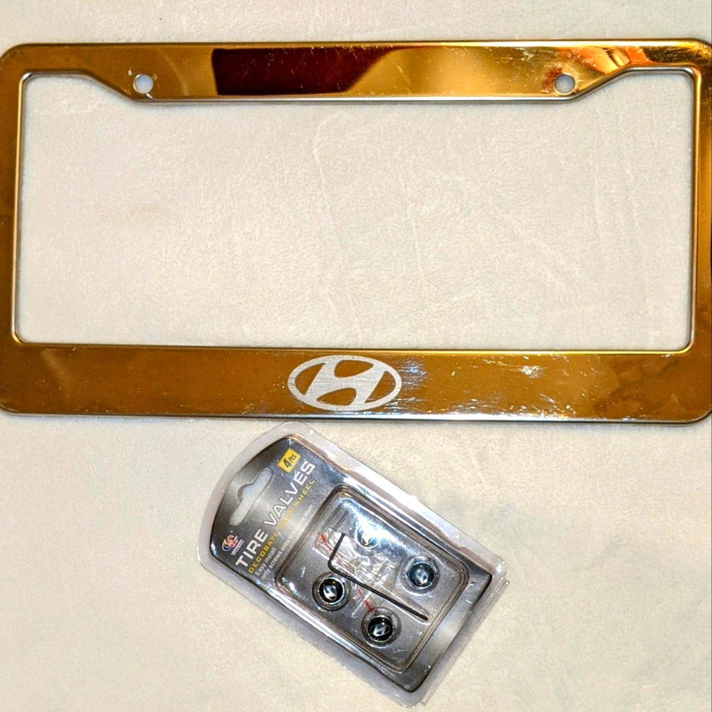 License Hyundai Plate & Tire Valves